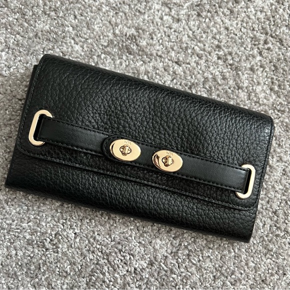 Coach leather wallet NWT black color - Picture 5 of 8